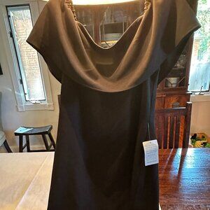 New black off the shoulder dress